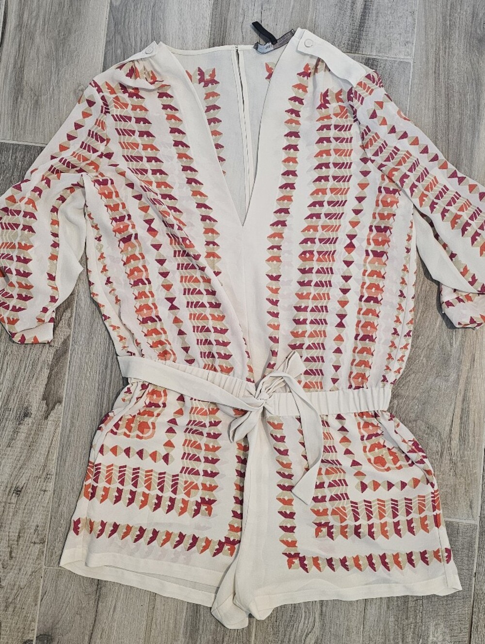 BCBGMaxAzria ROMPER with Tribal Print